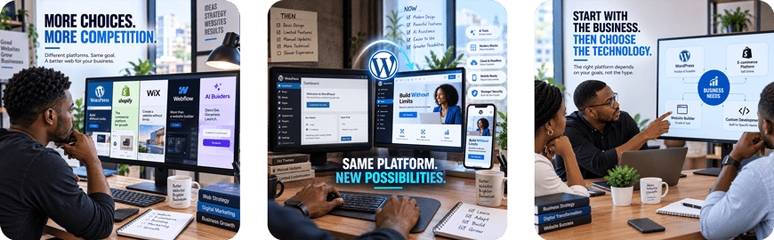 is wordpress dying comparism enmacdo