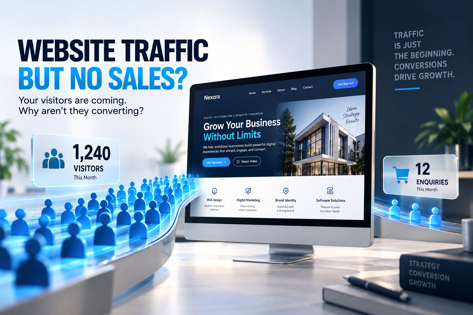 website traffic but no sales