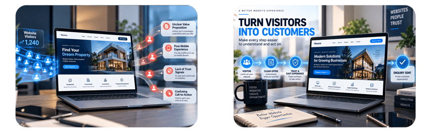 website traffic but no sales reasons